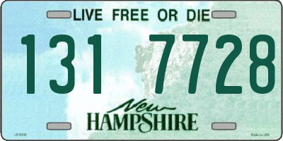 NH license plate 1317728