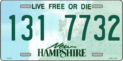 NH license plate 1317732