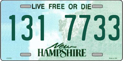 NH license plate 1317733