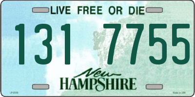 NH license plate 1317755
