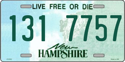 NH license plate 1317757