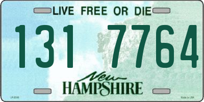 NH license plate 1317764