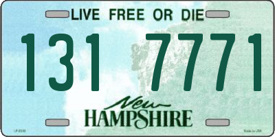 NH license plate 1317771