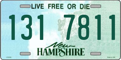 NH license plate 1317811
