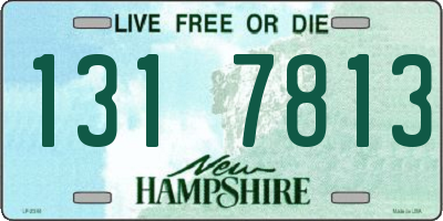 NH license plate 1317813
