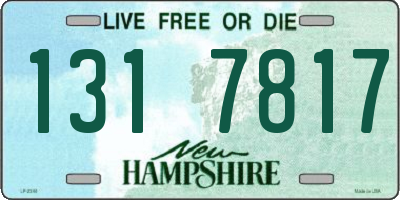NH license plate 1317817