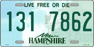 NH license plate 1317862