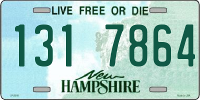 NH license plate 1317864