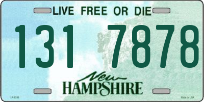 NH license plate 1317878