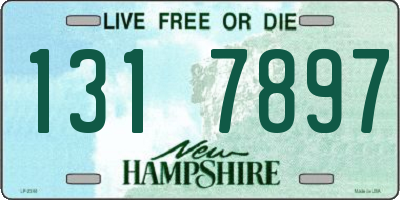 NH license plate 1317897
