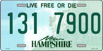 NH license plate 1317900