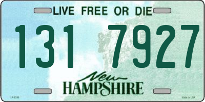 NH license plate 1317927