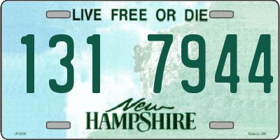 NH license plate 1317944