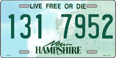 NH license plate 1317952