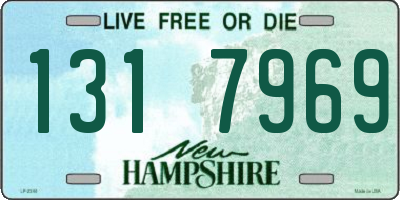 NH license plate 1317969
