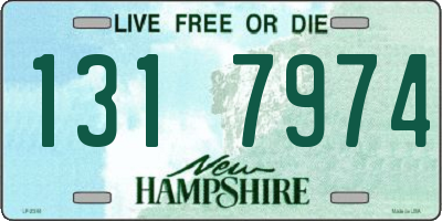 NH license plate 1317974