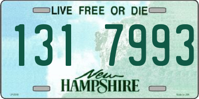 NH license plate 1317993