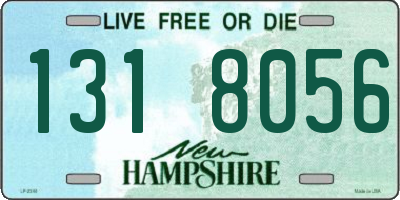 NH license plate 1318056