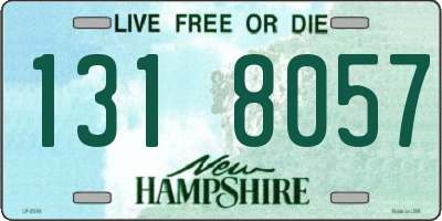NH license plate 1318057