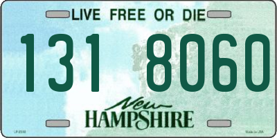 NH license plate 1318060