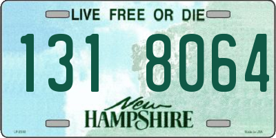 NH license plate 1318064