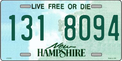 NH license plate 1318094