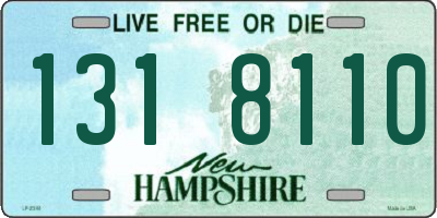 NH license plate 1318110
