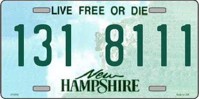 NH license plate 1318111