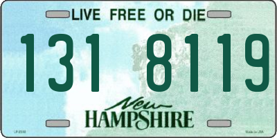 NH license plate 1318119