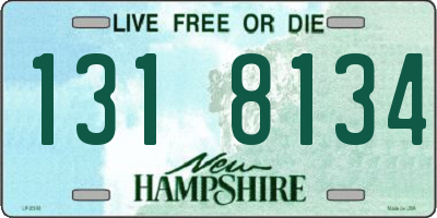 NH license plate 1318134