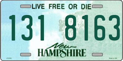 NH license plate 1318163
