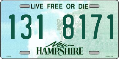 NH license plate 1318171