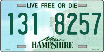 NH license plate 1318257