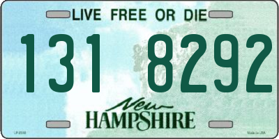 NH license plate 1318292