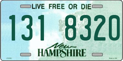 NH license plate 1318320