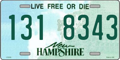 NH license plate 1318343