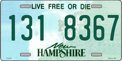 NH license plate 1318367