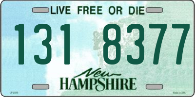 NH license plate 1318377