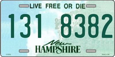 NH license plate 1318382