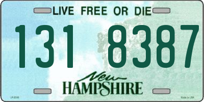 NH license plate 1318387