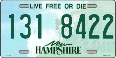 NH license plate 1318422