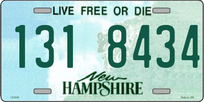 NH license plate 1318434