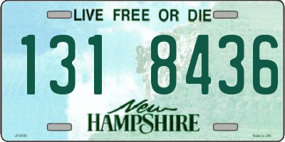 NH license plate 1318436