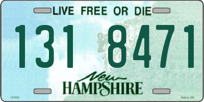 NH license plate 1318471