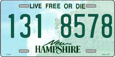 NH license plate 1318578