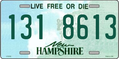 NH license plate 1318613