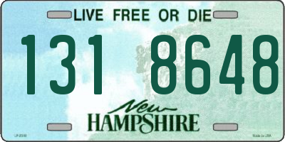 NH license plate 1318648