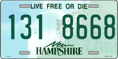 NH license plate 1318668
