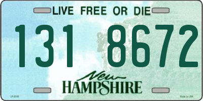 NH license plate 1318672