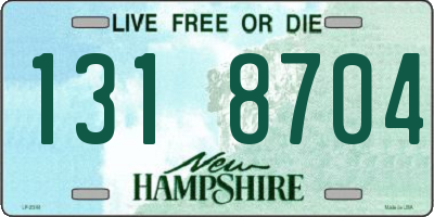 NH license plate 1318704